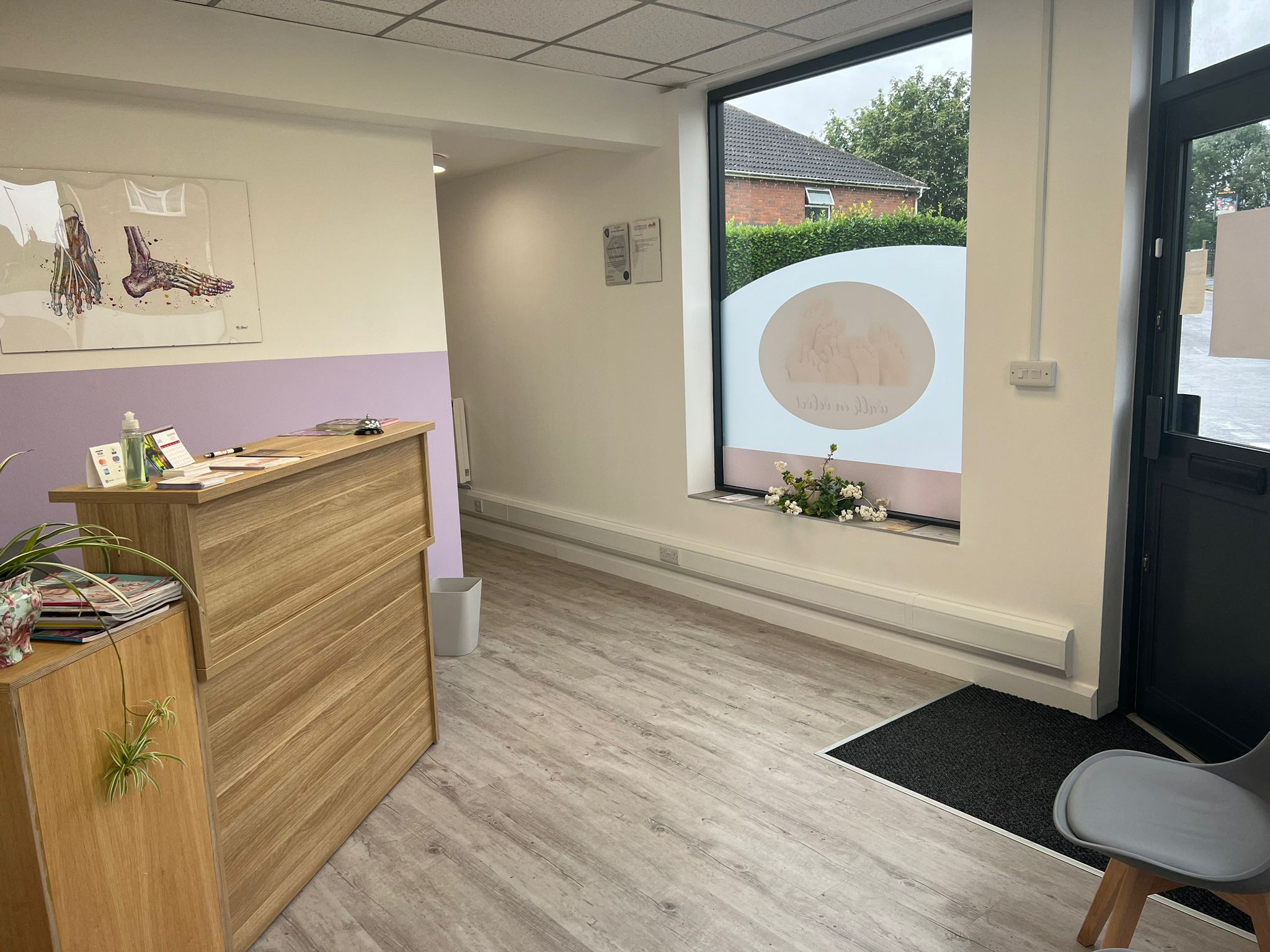 The Foot health clinic reception